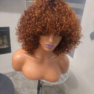 Curly Brown Wig for Women
